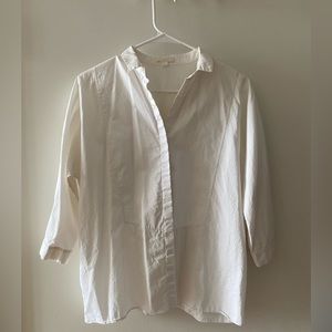 Cos 100% cotton poplin white shirt